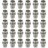 Create idea 30 Set Di Dimensioni 5 Mm Supporto LED In Metallo Adatto Per Diodi Ad Emissione Luminosa Supporto Di Montaggio Con Clip Per Lunetta Di Illuminazione Indicatore LED Argento