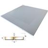 Isolamenti Controsoffitti Metallici Modulari, 60x60 cm, Bianco/White RAL 9003 , Acciaio Zincato, Alta Prestazione Acustica, 20 Pannelli, 7,20 mq (LAY-ON foratura centrale)