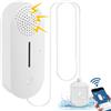 Nizirioo Rilevatore d'acqua con allarme Wi-FI e sensore di livello dell'acqua, sensore di acqua rumorosa da 100 dB a batterie, compatibile con l'app Tuya Smart Life, per cucine, cantine, lavelli