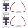 VGOL Controller Remoto Per Strisce LED Da 2 Pezzi Mini Telecomando Wireless RF A 11 Tasti DC5V-DC24V Per Striscia LED Monocolore A 2 Pin SMD 5050 3528 2835 5630