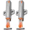 HOTTISELL Premi e Apri Magnetico Universale per Ante,Push Pull,Chiusura Magnetica A Pressione,chiusura a molla per armadio,Facile da Installare E Durevoli (2, grigio)