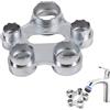 BSITSSS Aeratore Chiave di Servizio, 10 Misure Chiave per Rubinetto sottolavello, Chiave Rubinetto Lavello Durabilité, Chiave Rubinetto, Rubinetto Aeratori Chiave Strumento (argento)