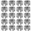 ECSiNG 20 Pezzi M14x1,5 Mm Dado Esagonale Scanalato Grado 4,8 Acciaio Al Carbonio Dadi Esagonali Per Industria Meccanica Garage Mobili Per La Casa Elementi Di Fissaggio