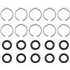ECSiNG 10 Set Anelli Di Ritegno Per Avvitatore A Percussione Anello Per Chiave Anello Di Ricambio Morsetto Con O-Ring Compatibile Con Avvitatore A Impatto Da 3/8 Di Pollice