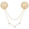 Naimo Copri capezzoli da donna con strass lucidi copertura per capezzoli riutilizzabili autoadesivi per il petto adesivi Rave Pasties con nappe
