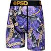 PSD | Boxer da uomo | Biancheria intima comoda e traspirante, gamba da 7 pollici | Boxer uomo lunghi cuciture Flex Fit (FR/ES, lettere, M, regolare, regolare, ricchi rose)