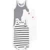 Petit Bateau A02EI, Body senza maniche (Pacco da 3) Unisex - Bimbi 0-24, Variante 1, 4 anni