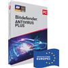 Bitdefender Antivirus Plus 2026 | 1 Dispositivo | 1 Anno | PC | Codice di Attivazione per Posta