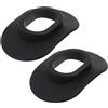 Operitacx 2 Pezzi Protezione per Bocchino in Silicone Nero per Subacquei | Protezione Labbra, Uso in Snorkeling e Immersione, per Bocchini e Maschere Integrali, Colore Nero