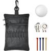 Generic Borsa per accessori da golf, 20 x 14 cm, multistrato, con clip di grande | Borsa per oggetti di valore per adulti, amanti, familiari, amici, professionisti e appassionati