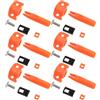 Yardwe 6 Set Slitta per Freccia da Pesca Arco, Blocco Scorrevole Arancione | Plastica Abs, Guida Integrata e Binari Precisi, per Principianti e Arcieri in Acque Dolci