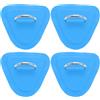 Toyvian 4 Pezzi Fibbia Elastica per Kayak Patch D-Ring in PVC Blu | Montaggio Adesivo Rapido, Ricambio per Fissaggi Rotti, Acciaio Inox, per Surfisti e Kayak, Uso Mare