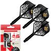Target Darts Target Japan Pyro G2 K Flex Darts Voli e Albero, No.2 Standard/No.6 Forma | Corto/Intermedio/Medio, Confezione da 3 Kflex Tutto In Uno Volo e Albero, Player Edition Mitsumasa Hoshino Freccette Accessor
