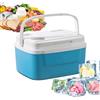 Generic Contenitore per il pranzo portatile per frigorifero per auto isolato | Frigorifero portatile per auto, 8 l, per escursionismo, pesca, spiaggia, viaggi, griglia, viaggi su strada, camion