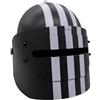 Vynebtrv Replica di Casco Tattico Russo Stile Maska-1 con Visiera in Acciaio | Calotta del casco ABS 5 mm, Visiera lega alluminio 2 mm, Doppia visiera rimovibile, Visiera sollevabile