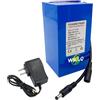 WILLQ Pacco batteria al litio 12V Batteria LiPo portatile con caricabatterie | Pacco batteria ai polimeri di litio DC 12V 12Ah, 16Ah, 24Ah, 33Ah, 45Ah ricambio per dispositivi elettrici a 12 Volt