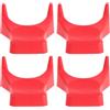 Mipcase 4 Pezzi Supporto per Pallone da Rugby in Plastica PP Design Aperto | Portatile e Stabile per Allenamenti Giovanili, Adatto a Campi Professionali, Alternativa AI Coni