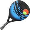 Generic Racchette da paddle per palla, leggere, portatili, resistenti agli urti | Racchetta da spiaggia Tennis in carbonio leggera portatile ergonomica Paddle Racchetta per donne uomini adulti principianti
