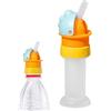 Generic Adattatore per beccuccio per bottiglia d'acqua con cannuccia riutilizzabile | Coperchio per bottiglia d'acqua per bambini e adulti, succhi di frutta, bevande, liquidi, casa, viaggi, scuola