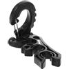 iplusmile Clip Basso per Immersione Subacquea Nero in PP e Acciaio Inox | Fissa lo Snorkel, Guida Tubi, Riduce il Pendolo, per Istruttori e Subacquei in Acqua