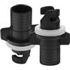 Amosfun 2 Pezzi Adattatore Valvola Gonfiabile, Connessione Sicura Nera | Plastica Nera, per Tubi Pompa Aria e Tavole Surf, Ricambio Utile per Setup Esterni