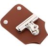 JUMPLAWN Clip Porta Numero per Equitazione, Supporto per Cintura e | PU e Acciaio Inossidabile, Marrone, Leggero e Portatile, per Eventi Competitivi e Installazione Facile