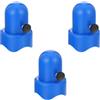 Kichvoe 3 Set Cappucci per Tubi Trampolino Blu in Plastica | Facile da Installare, Uso, per Manutenzione del Trampolino Rotondo e Rete di Sicurezza