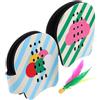SAFIGLE Set Racchetta Padel per Principianti, Uso Interno ed Esterno | Plastica, Design Moderno, per Famiglie, Shuttlecocks, Borsa Portatile e Palline