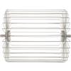 BESTonZON Cesto Raccoglipalle da Tennis Portatile in Acciaio Inox Argento | Raccolta Rapida ed Efficiente, Compatibile Vari Tipi di Pali, per Campo da Tennis
