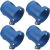 Artibetter 4 Pezzi Cappuccio Protettivo Fisso Blu per Valvola Bombola Ossigeno | Plastica Resistente, Struttura Chiusa Compatta, per Bombole Gas e Valvole Ossigeno, Spazi Stretti