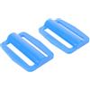 DOITOOL 2 Pezzi Fermo Scorrevole in Plastica Fibbia Laterale Blu | Adatto a Cinture Pesi e Accessori Subacquei, Previene lo Scivolamento, per Sub Ricreativi e Istruttori