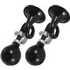 BESPORTBLE 2 Pezzi Clacson a Chiocciola per Bicicletta e Scooter, Nero in | Uso Versatile, Installazione Facile, per Manubrio e Carrello da Golf, Adatto a Adulti