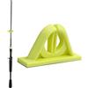 Qiwieod Porta canna da pesca organizer in silicone senza graffi | Supporto per canna da pesca verticale per garage, soggiorno, cortile, padre, marito e proprietario di casa