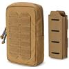 Generic Tasca Tattica MOLLE con Portacaricatore Singolo 9 mm, Organizer Multiuso | Sistema Modulare Taglio Laser, Ritenzione Elastica e Vano Sicuro con Zip for Outdoor, Airsoft e Allenamento