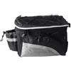 Amagogo Borsa per Portapacchi Posteriore Bici Borsa Bici Valigia Sella Contenitore Portaoggetti Carattere Rigido EVA con Strisce Riflettenti E Manico Adatta, Array, Nero E Argento, Taglia Unica