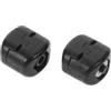 JECOMPRIS 2 Pezzi Fibbia Clip in Plastica Nera Morsetto Rapido | Meccanismo Swing Arm per Allineamento Preciso, Riduzione Rumore, per Caccia e Tiro Arco