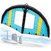 AMQYDT Ala Gonfiabile Portatile Per Kitesurf E Foil Con Finestra, Vela Da Surf Portatile, Poliestere Rinforzato In Tpu, Pompa E Zaino, Finestra Per Una Maggiore Visibilità, Per Wing Foiling, Sup E
