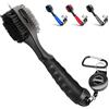 CHAMPKEY Pro - Spazzola retrattile per mazze da golf | Testa di spazzola oversize con impugnatura in gomma morbida e spazzola da golf retrattile