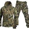 Generico Giacca E Pantaloni Tattici da Uomo Comodo Uniforme da Mimetica Militare Tute Militari Softshell Set di Tute da Combattimento Militari Impermeabili Tuta Militare