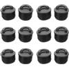 CALLARON 12 Pezzi Tappo di Scarico Kayak in Gomma Nero | Installazione a Spinta, Adatto per Kayak Sit-on-top e Canoe, per Pesca e Laghi, Accessorio Essenziale per Navigatori