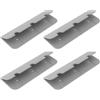 VGOL Staffa per Sedile Gonfiabile Rib da 4 Pezzi 17,4 X 6 Cm per Gommoni E Barche Gonfiabili (Grigio)