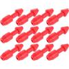 BCOATH 12 Pezzi Inserto Elastico Rosso in Plastica per Pesca | Ricambio Rapido per Attrezzatura, Adatto a Diversi Modelli, Supporto Veloce, Uso in Immersione