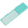 VILLCASE Scatola per Ganci da Pesca Trasparente Mini, Sottile e Resistente | Plastica Coperchio, Scala di Misura Visibile, per Pesca da Riva E'aperto, Facile da Portare