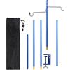 Generic Staccabile Camping Light Stand per Outdoor Camping Lights | Porta lampada staccabile in lega di alluminio, supporto per luce esterna per campeggio escursionismo attrezzatura da pesca