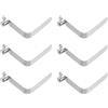 NUOBESTY 6 Pezzi Clip a Molla per Pagaia Kayak Pulsante in Acciaio Manganese | Resistente alla Ruggine e Agli Agenti Atmosferici, Montaggio Rapido senza Attrezzi, per Campeggio e Caravan
