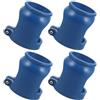 FOMIYES 4 Pezzi Cappuccio Protettivo Fisso in Plastica Blu | Design Chiuso e Compatto, Protezione Contro Urti e Deformazioni, Adatto per Spazi Stretti