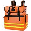 Harilla Zaino Portamanichette Borsa Tubo Idrante Custodia Tubi Impermeabile con Schienale Stabile Spallacci Regolabili E Inserti Riflettenti Adatto per, Array, Rosso
