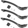 Toyvian 3 Set Fibbia per Pattini Regolabile in PVC Nero Viti | Chiusura a Denti Clip Superiore e Inferiore, Lunghezza Regolabile, per Pattini e Scarpe da Ghiaccio