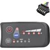 Correa S810 Misuratore per Bici Elettrica Display LED 36V IP65 per Bici Elettrica Sostituzione Contatore per Bicicletta Elettrica SM 5PIN