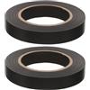 POPETPOP 2 Pezzi Nastro Adesivo per Impennaggio Frecce PVC Nero | Tipo Pvc, Adesivo, Prestazioni Durature, per Fletching Jig e Area di Lavoro Tiro Arco